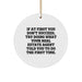 Funny Real Estate Agent Quotes Circle Ornament, Gifts from Men, Women, or Coworkers, Real Estate Agent Gifts for Christmas, If At First You Don't Succeed Ornament - Image 1