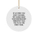 Funny Respiratory Therapist Gifts from Friends, Unique Christmas Ornaments for Respiratory Therapist, Inspirational Quote Circle Ornament - Image 1