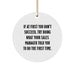 Funny Sales Manager Gifts for Christmas - Circle Ornament for Sales Pro, Gift from Men to Sales Manager, Sales Manager Quotes - Image 1