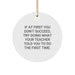 Funny Teacher Quotes Christmas Circle Ornament Gifts from Men Women Friends Family - Image 1