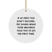Funny Waitress Christmas Unique Gifts from Men to Women Friends and Coworkers - Circle Ornament with Inspirational Quote - Image 1