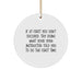 Funny Yoga Instructor Gifts from Men to Friends - Circle Ornament, If At First You Don't Succeed Try Doing What Your 'Yoga Instructor' Told You To Do The First Time Christmas Unique Gifts - Image 1
