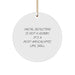 Funny Metal Detecting Christmas Unique Gifts for Friends - Circle Ornament from Men - Image 1