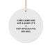 Funny Card Games Christmas Unique Gifts for Card Games Lovers from Friends and Family - Card Games Are Not A Hobby, Circle Ornament - Image 1