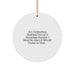 Funny Art Collecting Gifts for Friends, Circle Ornament with Inspirational Quote, Gifts from Family, Perfect for Christmas Unique Gifts - Image 1