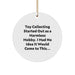 Funny Toy Collecting Gifts from Friends and Family - Cute Circle Ornament for Christmas - Image 1