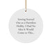 Funny Sewing Gifts for Sewing Lovers - Circle Ornament, White, Unique Christmas Memorable Presents, Gifts from Friends, Sewing Humor - Image 1