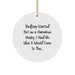Funny Thrifting Quote Circle Ornament Gifts for Friends - Thrifting Started Out Funny, Unique Christmas Unique Gift Ideas for Thrifting Enthusiasts, Handmade Circle Ornament from Gifts from Friends - Image 1