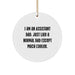 Funny Assistant Dad Circle Ornament Gifts from Men to Friends for Christmas - Image 1