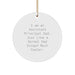 Funny Assistant Principal Gifts from Dad, I Am An Assistant Principal Dad Unique Circle Ornament for Christmas Unique Gifts, Gifts for Assistant Principal Men - Image 1