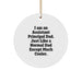Funny Assistant Principal Gifts - I Am An Assistant Principal Dad Circle Ornament, White, Christmas Unique Gifts for Assistant Principals, Fathers Day Ideas for Assistant Principals from Dad - Image 1