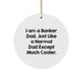 Banker Dad Gifts - Funny Christmas Circle Ornament for Banker Men - Gifts from Men to Banker Husband - Image 1