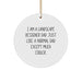 Funny Landscape Designer Gifts from Dad - I Am A Landscape Designer Dad Gifts for Men Circle Ornament, Christmas Unique Decorations - Image 1
