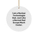 Funny Nuclear Technologist Dad Ornaments, Gifts from Family to Friends for Nuclear Technologist Men Women Coworkers Christmas Unique Ornaments - Image 1