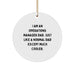 Funny Operations Manager Dad Gifts from Men - Christmas Unique Circle Ornaments for Operations Manager Dads - 'I Am An Operations Manager Dad. Just Like A Normal Dad Except Much Cooler.' - Image 1