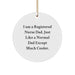 Funny Registered Nurse Gifts for Christmas, 'I Am A Registered Nurse Dad' Circle Ornament, Unique Men Gifts from Dad, Perfect for Friends, Family, Coworkers - Image 1