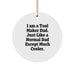 Unique Gifts from Tool Maker Dad, Funny Circle Ornament, Perfect for Christmas, Tool Maker Gifts for Him - Image 1