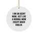 Funny Agent Mom Circle Ornament, Gifts from Men, Women, Friends, to Agent, for Agent, Agent Christmas Unique Decorations - Image 1
