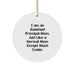 Funny Assistant Principal Gifts from Mom, Assistant Principal Mom Circle Ornament, Christmas Unique Gifts for Assistant Principals - Image 1