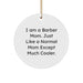 Funny Barber Mom Gifts from Men to Women Friends and Family - 'I Am A Barber Mom...' - Image 1