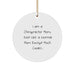 Chiropractor Mom Christmas Unique Gifts from Family, Chiropractor Circle Ornament, Funny Quote - Gift for Chiropractor Mom, Mom Like No Other, Christmas Unique - Image 1