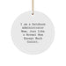 Database Administrator Mom Christmas Unique Gifts Circle Ornaments, Funny Gifts from Family to Colleagues, Custom Circle Ornaments for Database Administrator - Image 1