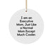 Executive Mom Gifts for Men Women, Funny Circle Ornament for Christmas Unique Gifts from Friends - Image 1