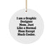 Funny Graphic Designer Gifts, Circle Ornament for Graphic Designers, 'I Am A Graphic Designer Mom' Christmas Unique Gifts from Friends to Family - Image 1