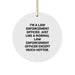 Funny Law Enforcement Officer Gifts, Circle Ornament, 'I'm A Law Enforcement Officer... Much Hotter' Quote, Unique Christmas Unique Gifts for Men, Women, Coworkers, or Friends - Image 1