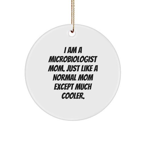 Funny Microbiologist Mom Gifts for Christmas Unique Ornaments from Daughter, Son, Friends, Family - Image 1