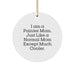 Funny Painter Mom Gifts from Friends, Unique Circle Ornament for Painter Women, A Nice Gift Idea for Painter at Christmas - Image 1