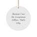 Funny Compliance Officer Circle Ornament Gifts from Friends for Men - Image 1