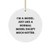 Funny Model Gifts for Men Women Friends Christmas Circle Ornament from Family - Image 1