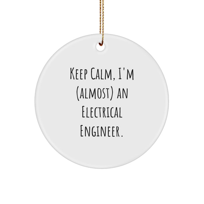 Unique Electrical Engineer Circle Ornament Gifts from Friends and Family for Christmas - Image 1