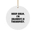 Funny Quote Circle Ornament Gifts from Loved Ones for Therapist Friends and Family - Image 1