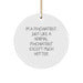 Funny Psychiatrist Gifts from Friends and Family, Christmas Unique Circle Ornaments for Psychiatrists, Psychiatrist Quotes Decorations - Image 1