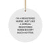 Funny Registered Nurse Circle Ornaments for Christmas Unique Gifts from Men to Women Coworkers Family, Gifts for Registered Nurses, Coworkers, Friends, Family Members - Image 1