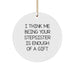 Funny Stepsister Circle Ornament Gifts from Men Women Friends Family - I Think Me Being Your Stepsister Is Enough Of A Gift - Image 1