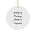Funny Electrical Engineer Gifts for Men Unique Circle Ornament with Amazing F--king Electrical Engineer Quote Christmas Unique Gifts from Friends - Image 1