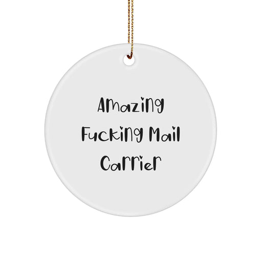 Funny Mail Carrier Circle Ornament Gifts from Friends and Family for Mail Carrier Christmas Unique Decorations - Image 1