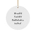 Funny Maintenance Worker Christmas Unique Gifts from Friends - 'Amazing F--king Maintenance Worker' Circle Ornament for Men - Image 1