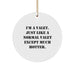 Funny Valet Gifts from Friends, Christmas Unique Circle Ornament for Valet, I'm A Valet Just Like A Normal Valet Except Much Hotter. - Image 1