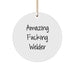 Funny Welder Gifts from Friends, Unique Welder Circle Ornament - Gift for Welder Men, Amazing F--king Welder Inspirational Christmas Unique Gifts from Family - Image 1