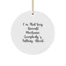 Funny Aircraft Mechanic Christmas Circle Ornament Gifts from Friends to Friends, I'm That Sexy 'Mechanic' Everybody's Talking About - Image 1