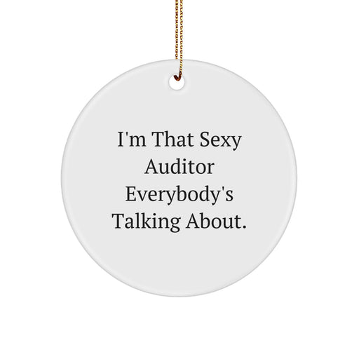 Funny Auditor Circle Ornaments Gifts from Friends and Family for the Sexy Auditor Everybody's Talking About, Christmas Unique Gifts - Image 1