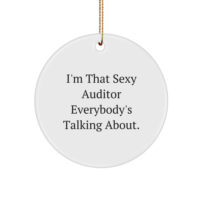 Funny Auditor Circle Ornaments Gifts from Friends and Family for the Sexy Auditor Everybody's Talking About, Christmas Unique Gifts - Image 1