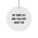 Funny Tabby Cat Circle Ornaments Gifts from Friends for Men Women Christmas Unique - Image 1