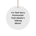Funny Postmaster Circle Ornament Gifts from Friends and Family for Christmas Unique Postmaster - Image 1