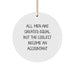 Funny Accountant Gifts from Men for Friends Unique Circle Ornament, Inspirational Quote All Men Are Created Equal But The Coolest Become An Accountant Christmas Decor - Image 1