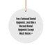 Funny 'I'm A Tattooed Dental Hygienist' Gifts for Dental Hygienist Unique Christmas Decorations - Circle Ornament with Gold Cord - Image 1